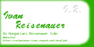 ivan reisenauer business card